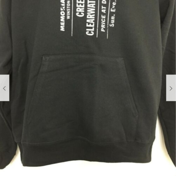NWOT CCR April 23 1972 Ticket Hoodie Black Unisex - Picture 3 of 6